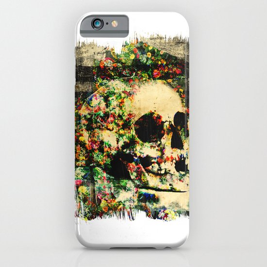floral skully 2 iPhone & iPod Case