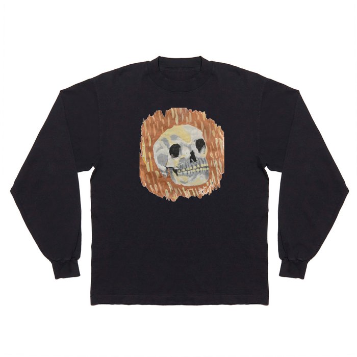 I Want To Live- Skull Painting Long Sleeve T Shirt