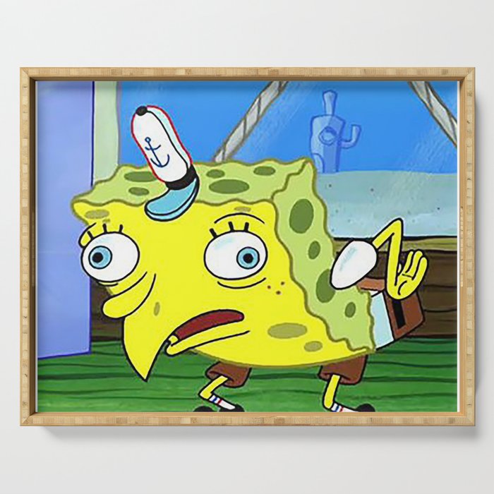 Spongebob meme face | Art Board Print