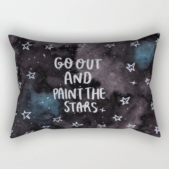 Go out and Paint the Stars Rectangular Pillow