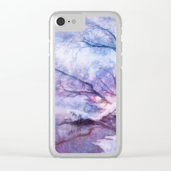 Winter fairy tale Clear iPhone Case
