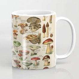 Vintage Edible Mushroom Chart Coffee Mug