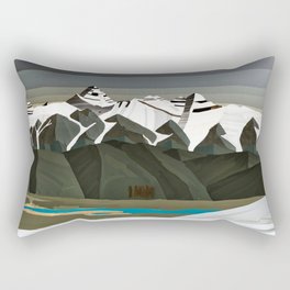 Mt. Assiniboine and the Columbia Valley Rectangular Pillow