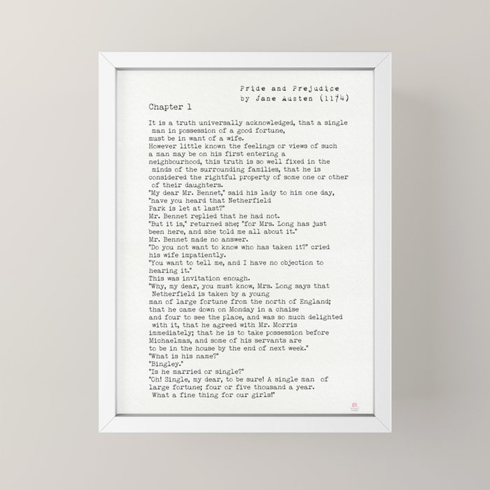 Pride And Prejudice Analysis Chapter 1