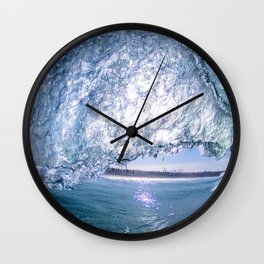 Rosarito Beach Baja Mexico Blue Wall Clock
