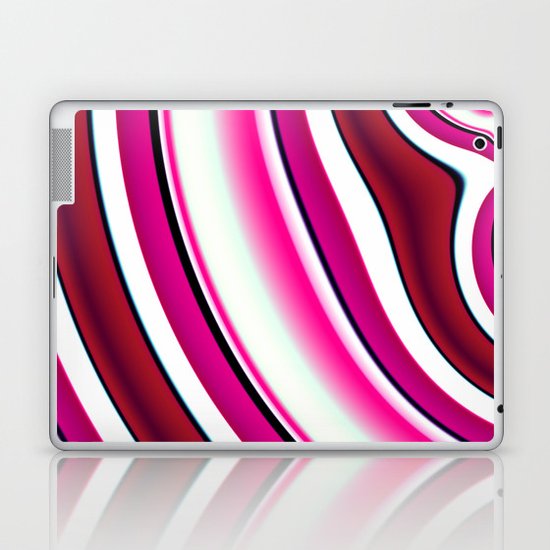 Pink red white Laptop & iPad Skin