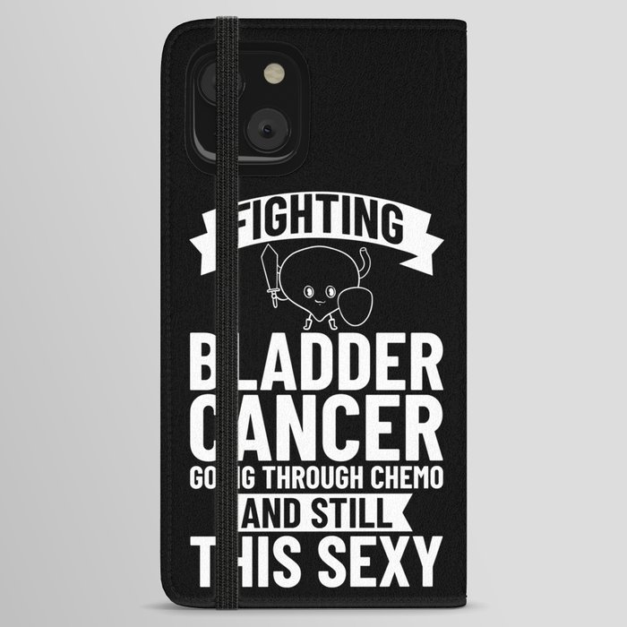 Bladder Cancer Ribbon Awareness Chemo Survivor iPhone Wallet Case