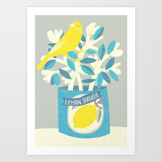 lemon squash Art Print