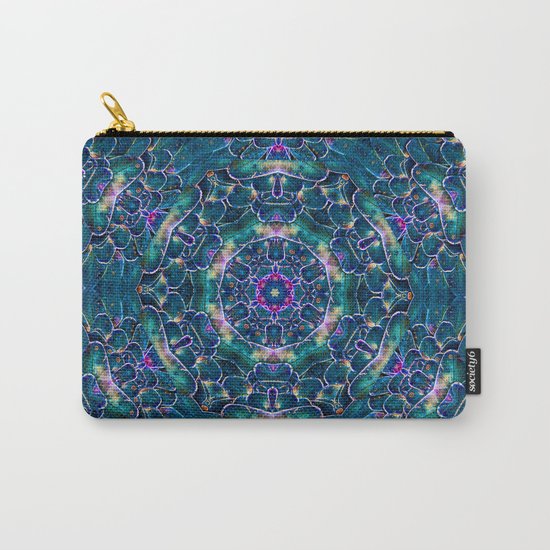 Blue butterfly wings mandala Carry-All Pouch