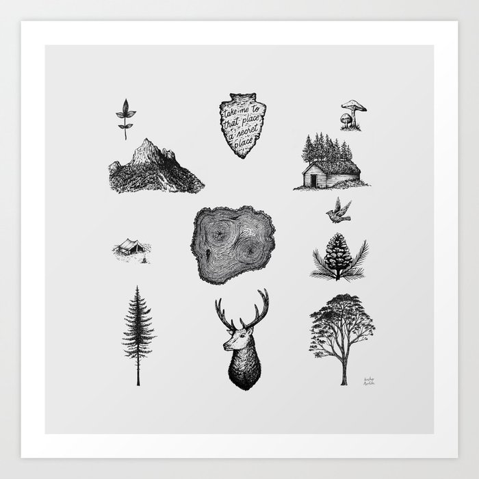 Into the Woods Art Print