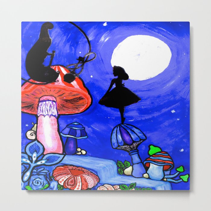 Trippy Original Alice In Wonderland By The Moon Mushroom Mixed