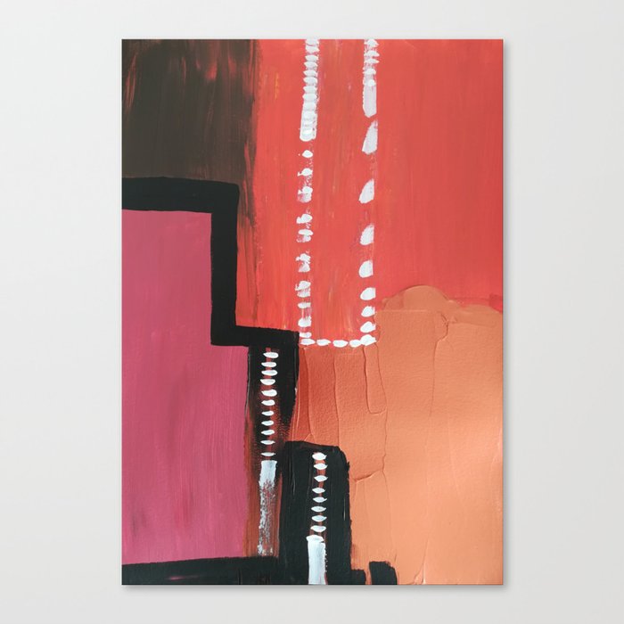 Orange copper abstract Canvas Print