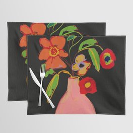 Colorful flower in vase 3 Placemat