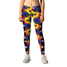South African five rand patterns Leggings