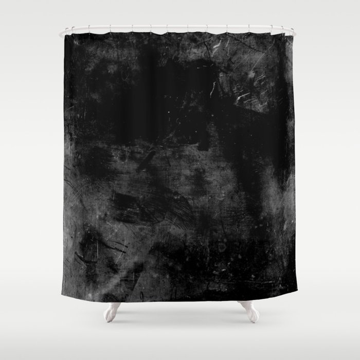 Black as coal Shower Curtain