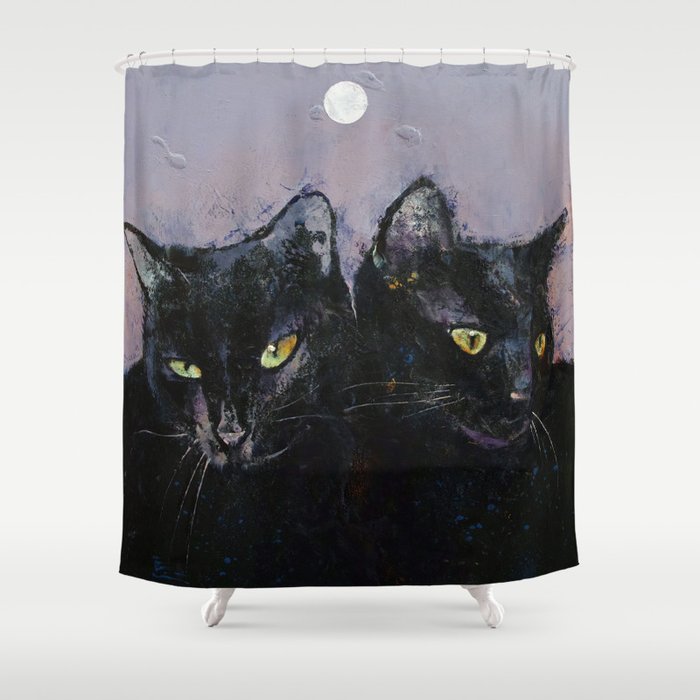 Gothic Cats Shower Curtain