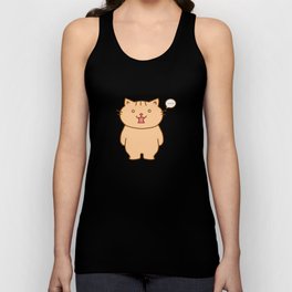Not much to say Kitty Cat Unisex Tank Top