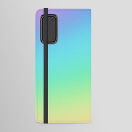 Diagonal Pastel Rainbow Gradient Android Wallet Case
