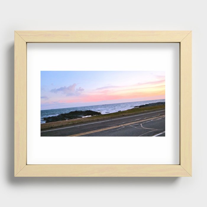 Newport, Rhode Island Sunset Recessed Framed Print