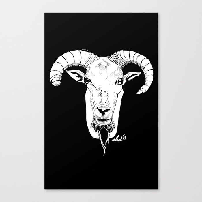 Hell Goat Canvas Print