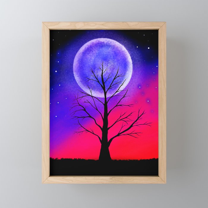 Luar - The Moon Framed Mini Art Print