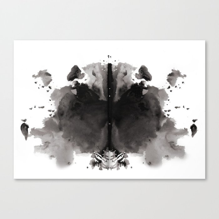 Rorschach test 4 Canvas Print
