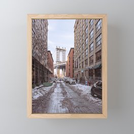 Manhattan Bridge Brooklyn | Travel Photography NYC Framed Mini Art Print