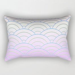 Peach Lavender Morning Sunrise Rectangular Pillow