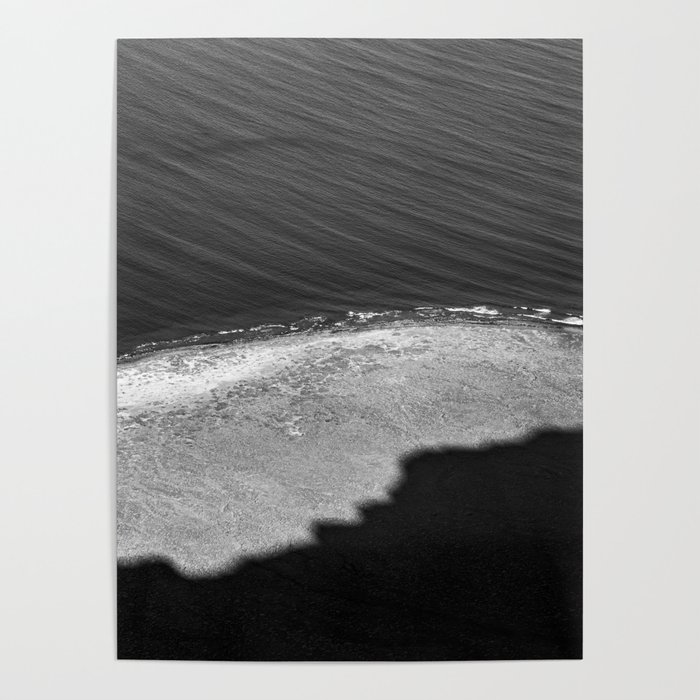 The movement of the sea | Lanzarote island | Fine art travel black & white photography | Poster