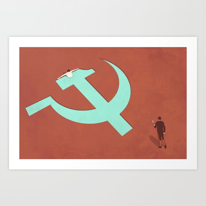 From communism to capitalism Art Print