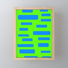 Blue and Green Abstract Framed Mini Art Print