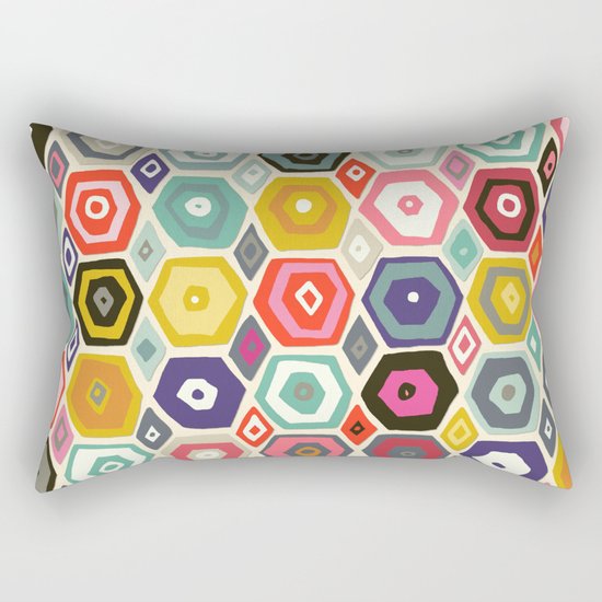 hex summer Rectangular Pillow