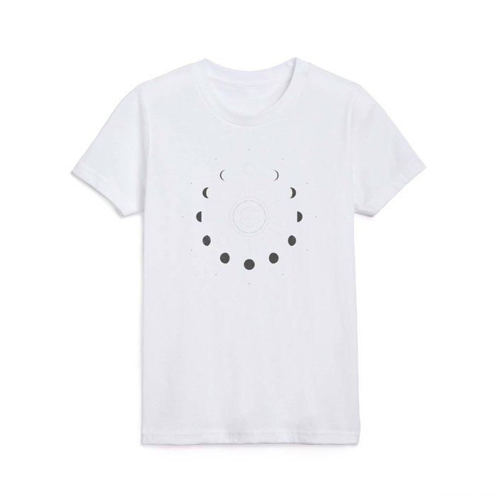 Moon Phases Light Kids T Shirt