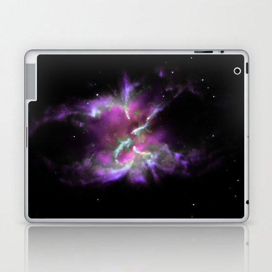 Pink Purple Planetary Nebula Laptop & iPad Skin