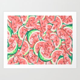 Watermelons Forever | Pastels Art Print