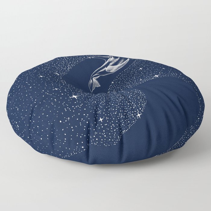 starry orca Floor Pillow