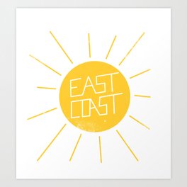 East Coast Sun Art Print