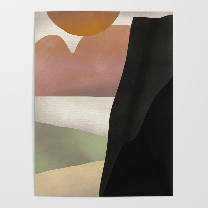 Large abstract shape composition 12 Poster