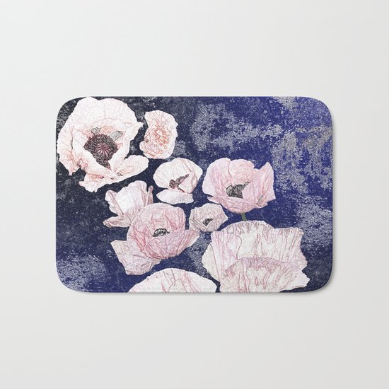 A Shock of Poppies Bath Mat