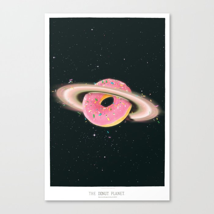 THE DONUT PLANET Canvas Print