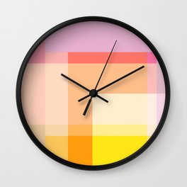 Geometric Shapes 24 | Pastel Wall Clock