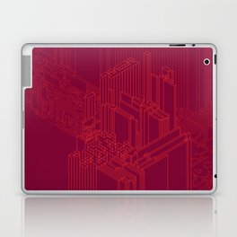 Blood Red Techni City Laptop Skin