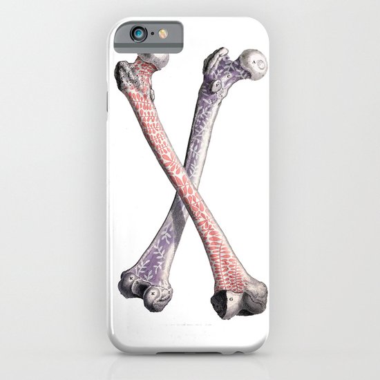 Bones & flowers iPhone & iPod Case