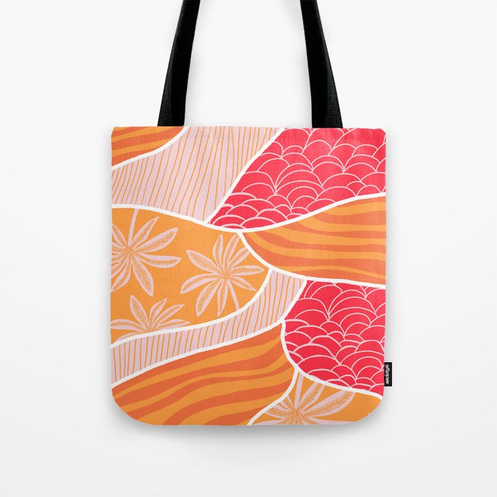 kauai, orange Tote Bag