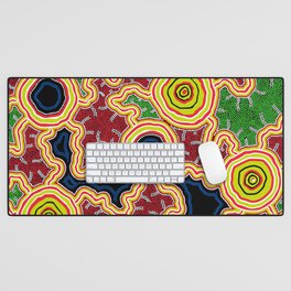 Aboriginal Art Authentic - Pathways Desk Mat