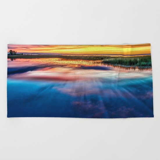 Enchanted Lake Beach Towel
