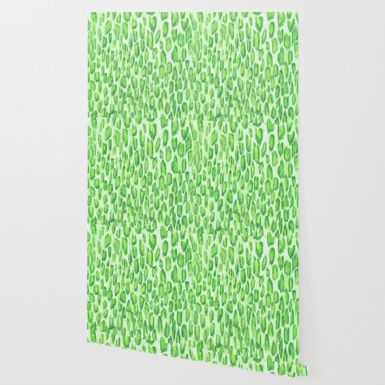 Green Cheetah Print Wallpaper By Snsdesigns Society6