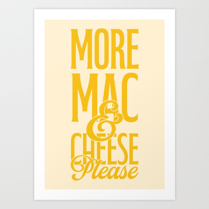 Mac and Cheese Art Print