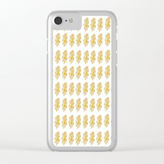 Golden Daisy Clear iPhone Case