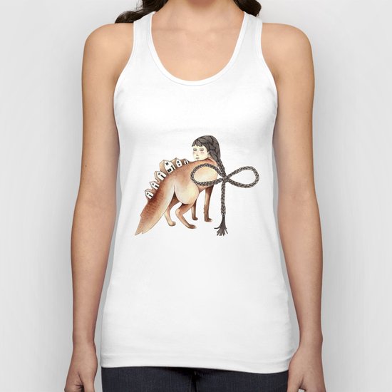 Little Homes of Hair and Wood Unisex Tank Top